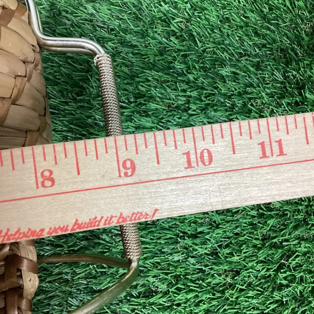 Wicker & Brass Vintage Wine Holder